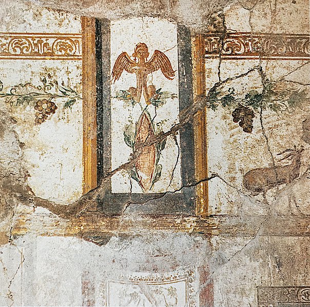 File:House of the Prince of Naples in Pompeii Plate 149 Triclinium South Wall Upper Zone MH.jpg