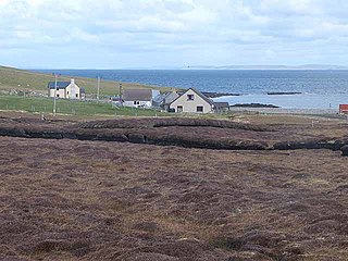 Vaivoe village in the Shetland Islands, Scotland, UK