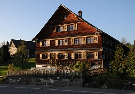 Typical Bregenzerwälder House in Egg, Vorarlberg