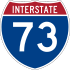 Interstate 73 Markierung