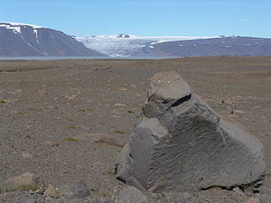 Langjökull and Hvítárvatn from Kjölur