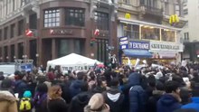 File:Iranians in Switzerland protests front of Iranian embassy - Jan 1, 2018.webm