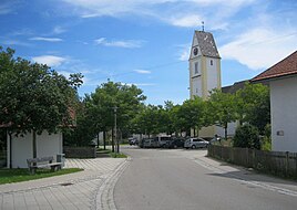 Center of Irsingen, St. Margareta Church