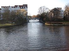 Kanal-Mündung in die Alster