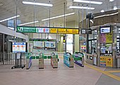 新幹線・在来線乗換改札口（2022年5月）