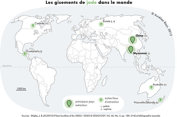 Main jade producing countries