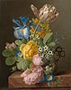 Jan Frans van Dael: Stillleben mit Rosa hemisphaerica, 1820