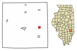 Location of Willow Hill in Jasper County, Illinois