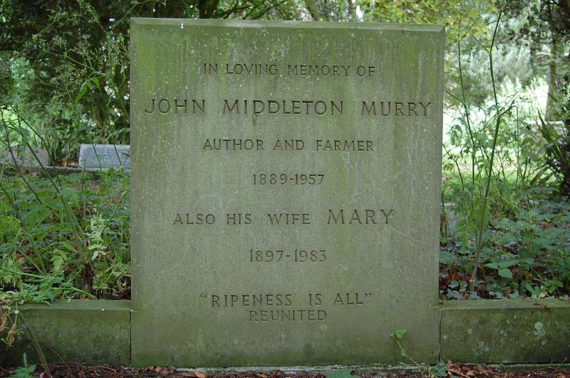 File:John Middleton Murry grave.JPG