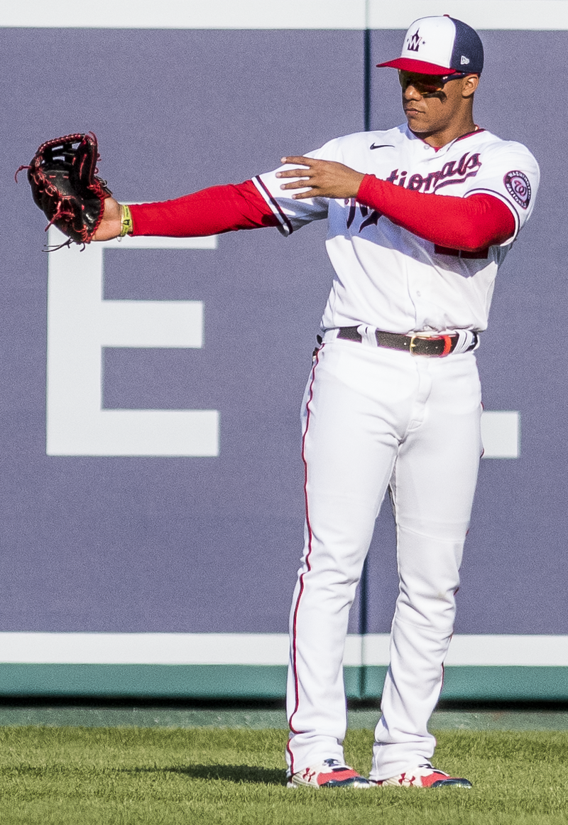 File:Juan Soto in the outfield from Nationals vs. Braves at