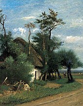 Jules Dupré (1811-1889) - Un cottage di campagna - 1937.37.10 - Leeds Art Gallery.jpg