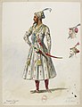 English: Jules Massenet - Le roi de Lahore - costume design by Eugène Lacoste 03 - 3. Seigneurs, M. des choeurs