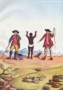 Revista d'un eslcau en Serro Frio. Carlos Julião, ca. 1770