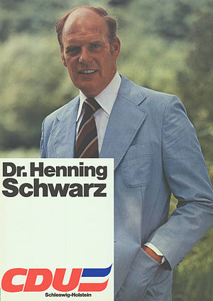 A 1979 political campaign poster featuring Schwarz.
