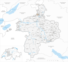 Carte de Deisswil près de Münchenbuchsee