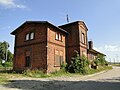 Railway station, reception building