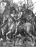 Ritter, Tod und Teufel (1513, un glifo del serio Meisterstiche)