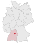 Localização de Distrito do Rems-Murr na Alemanha