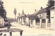 Entrée du village vers 1905.