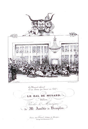 Le Bal de Musard - Dessin de Edouard frère - Paroles et musique de Amédée de Beauplan - PAGE UN SUR QUATRE.jpg