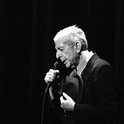 Leonard Cohen v roce 2008