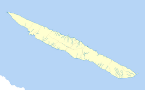 Map showing the location of Ponta dos Rosais