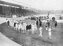 המשלחת הבריטית בטקס הפתיחה של אולימפיאדת לונדון (1908)