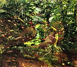 Jardín en Bernried (1892), 94 × 110 cm., Galerie G. Paffrath, Düsseldorf