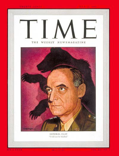 Clay on the cover of Time (July 12, 1948)