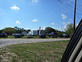 Sign for the Lufker Airport as seen from westbound Montauk Highway