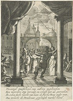 Maqdalena Roqmanın qravürü, "Faciə üçün cəbhə" (1650)