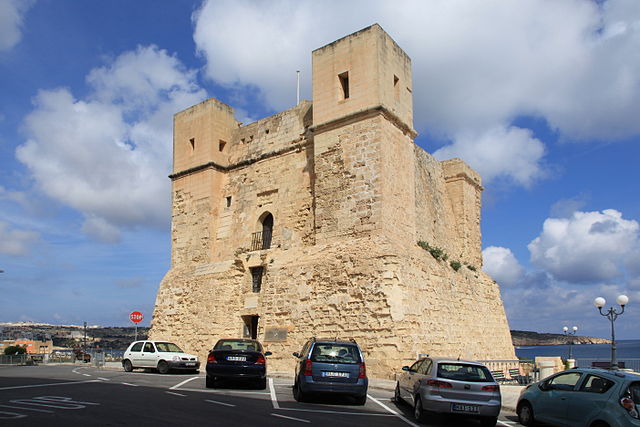 Wignacourt Tower, the oldest surviving watchtower in Malta.