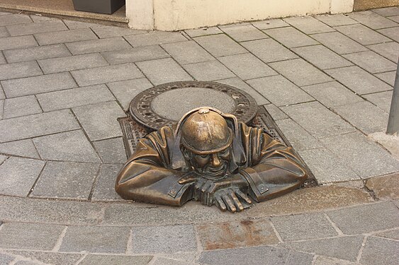 Man at Work in Bratislava