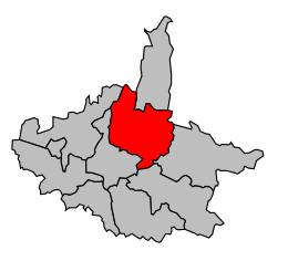 Cantonul Die - Harta
