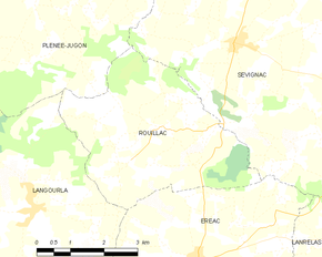 Poziția localității Rouillac