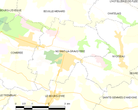 Mapa obce Noyant-la-Gravoyère