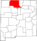 Map of New Mexico highlighting Rio Arriba County.svg