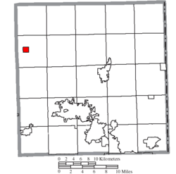 Plats för West Farmington i Trumbull County