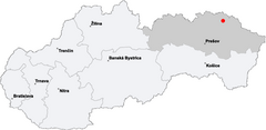 Carte de la slovaquie svidnik.png