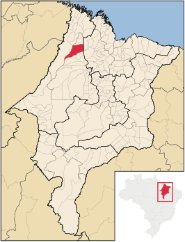 Kaart van Nova Olinda do Maranhão