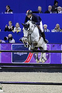 Fuchs and Clooney 51 at the 2017 FEI World Cup Jumping Finals in Omaha, NE (USA) Martin Fuchs.jpg