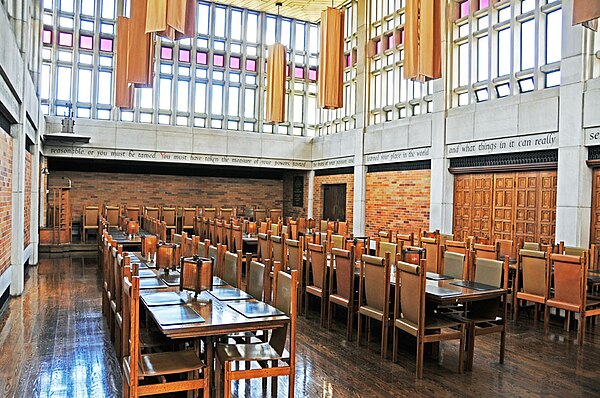 Ondaatje Hall, the main dining hall of the college used for daily meals and High Table dinners