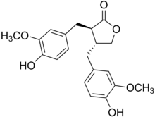 Chemical structure of matairesinol