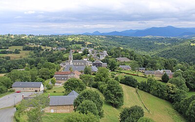 Vue du village depuis les hauteurs du château.