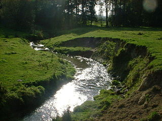 Eyserbeek stream in Limburg, Netherlands