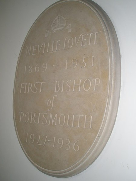 File:Memorial to the first Bishop of Portsmouth within Portsmouth Cathedral - geograph.org.uk - 978070.jpg