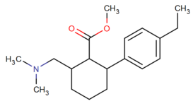 Metilo 2 - ((dimetilamino) metilo) - 6 - (4-etilfenil) cyclohexane-1-carboxylate.png