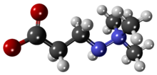 Mildronate - 3D - Scaled-Ball-and-stick Model.png