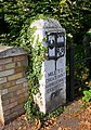 Milestone erected in 1728 along Trumpington Road, Cambridge. [97]