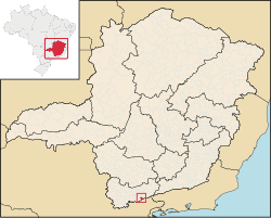 Localização de Marmelópolis em Minas Gerais
